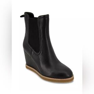 Splendid Women's Wynn Leather Wedge Booties - NWT